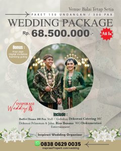sewa gedung Balai Tetap Setia untuk pernikahan