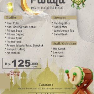 Catering Halal Bihalal Rp125.000/Pax – Paket Pahala dengan Buffet, Dessert & Stall Lengkap