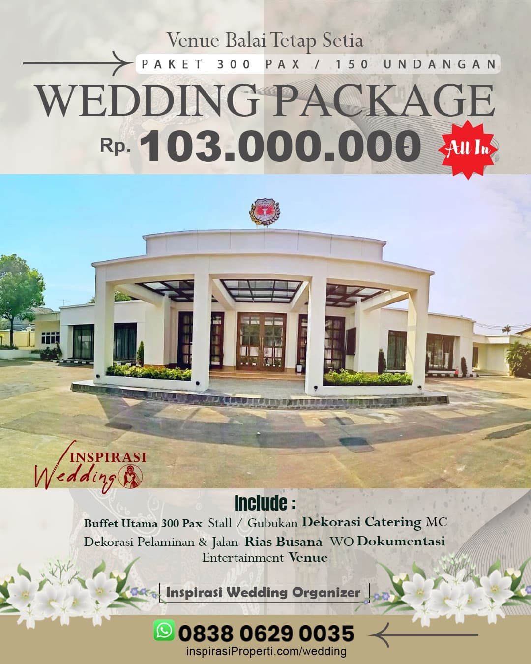 Paket Wedding Balai Tetap Setia Polri