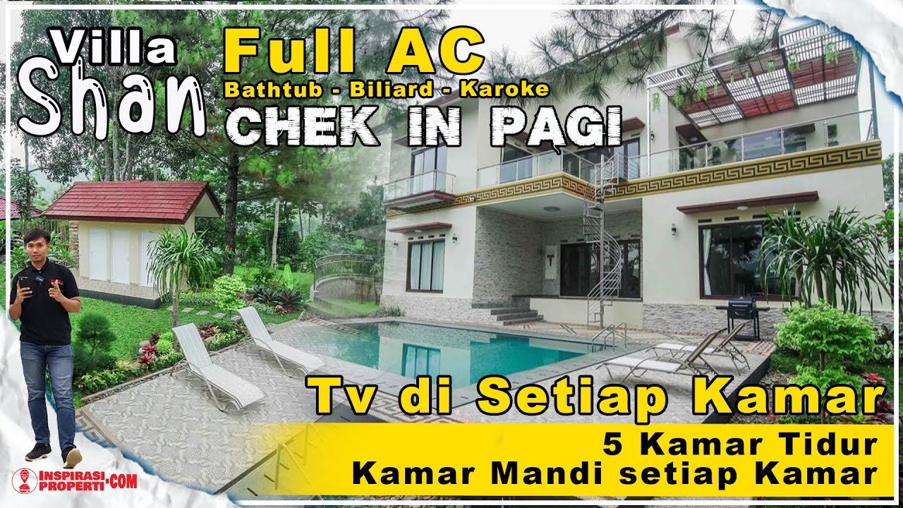 villa puncak 30 orang